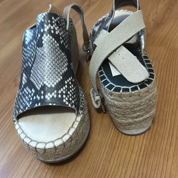 Snake print platform open toe sandals - Picture 3 of 3